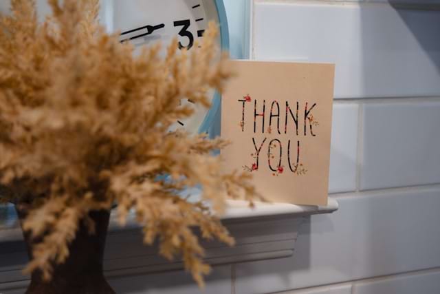 Thank you card 